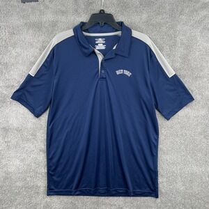 MLB‎ Genuine Merchandise New York Yankees Mens XL Polo Shirt Navy Blue Gray